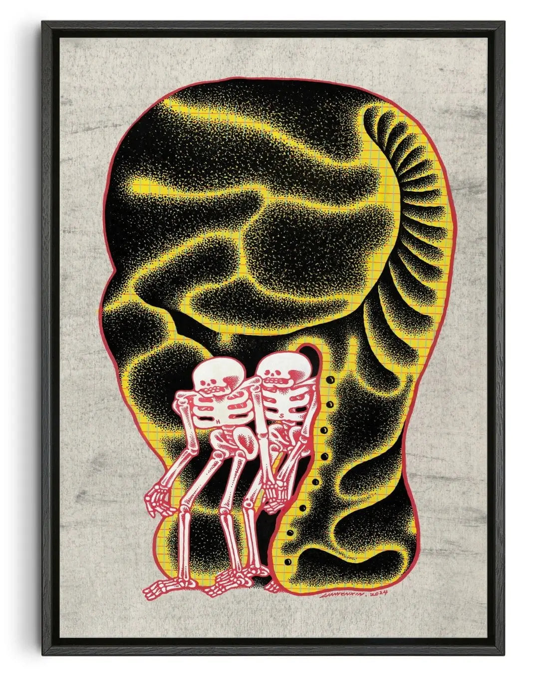 Love in Boxing Gloves - Canvas Print by LINWENXIN | DROOL Art