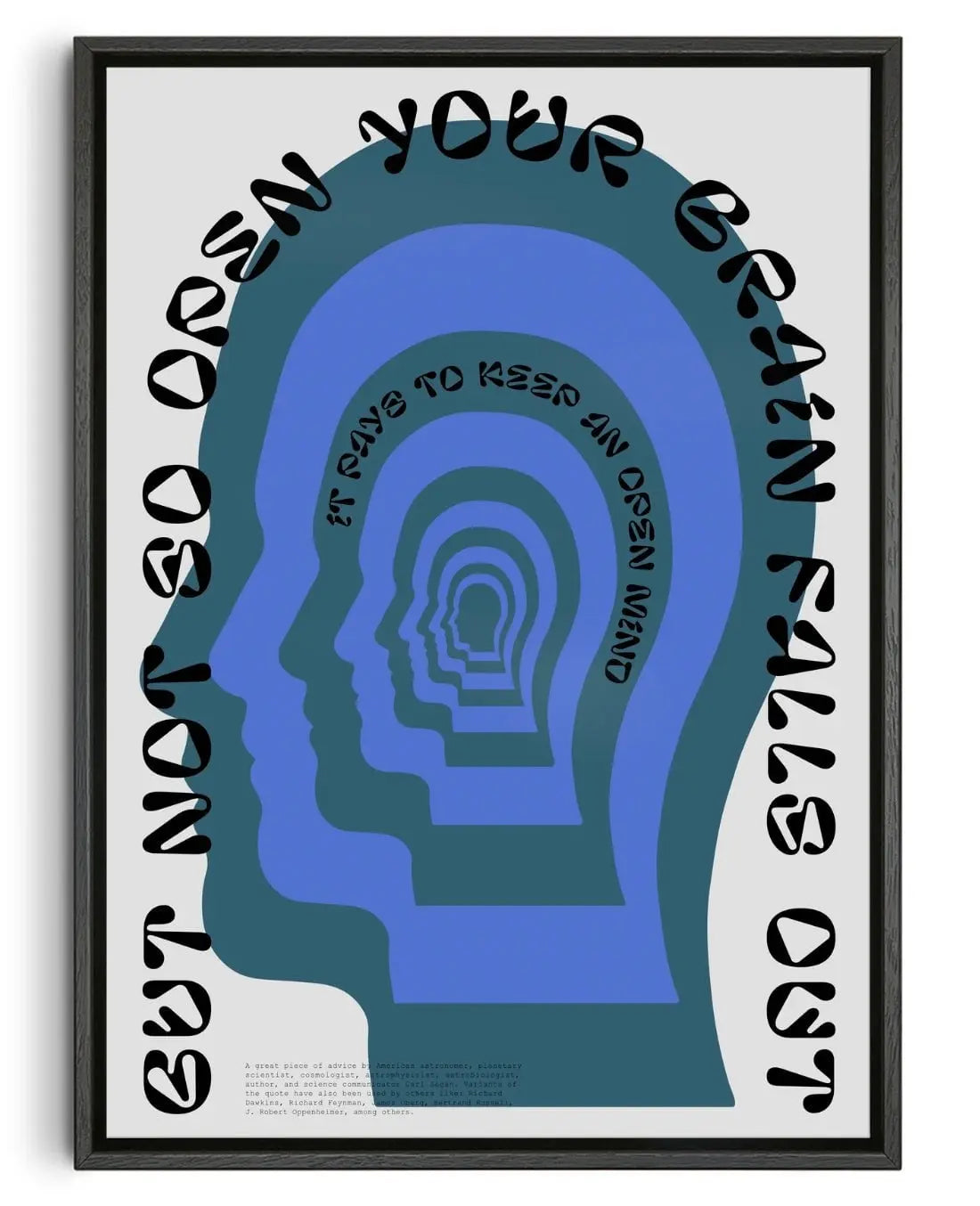 Open mind contemporary wall art print by John Schulisch - sold by DROOL