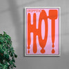Dripping Hot contemporary wall art print by John Schulisch - sold by DROOL
