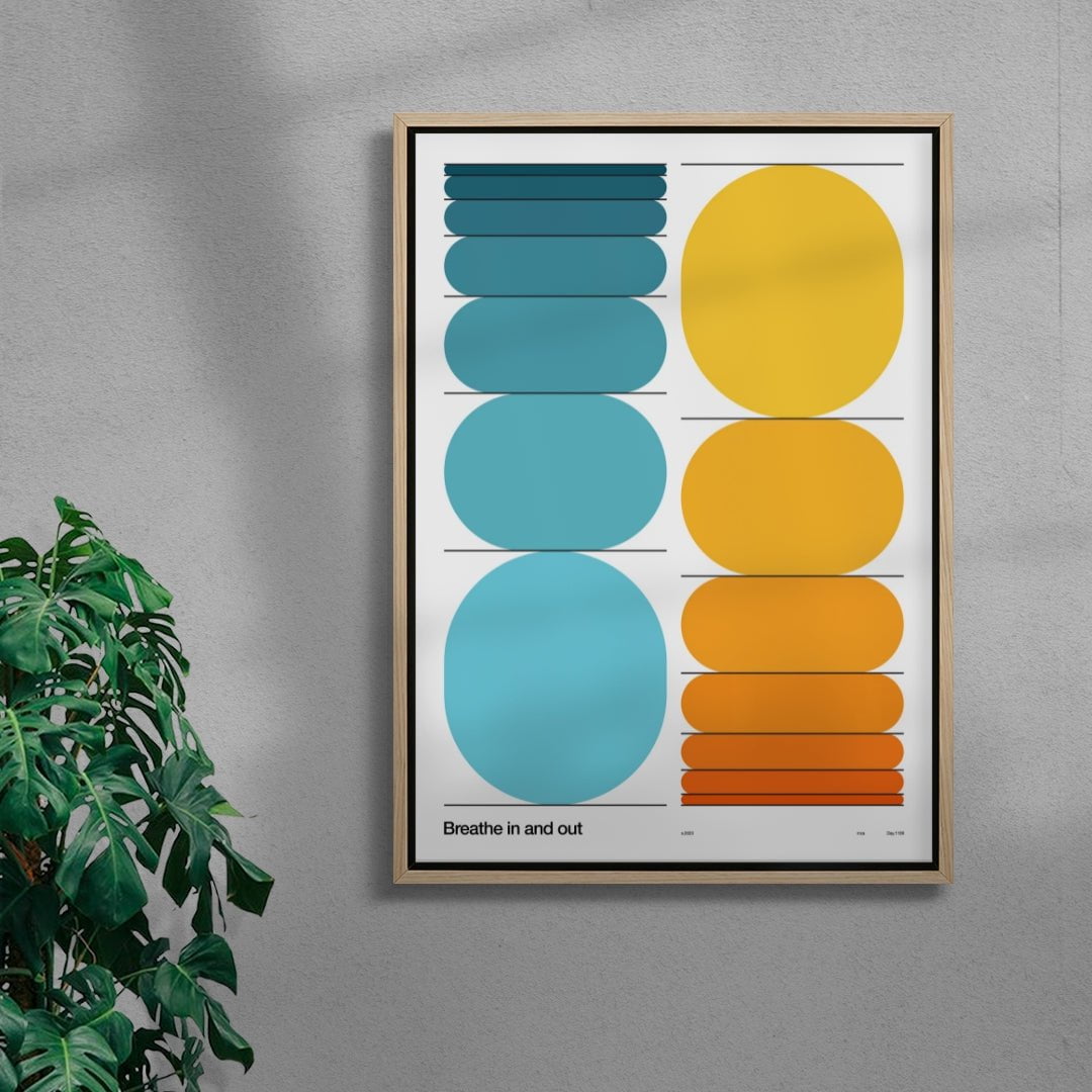 Breathe contemporary wall art print by Mirza Talovic - sold by DROOL