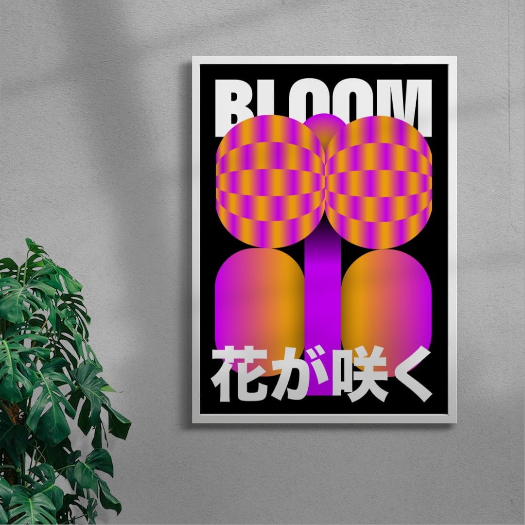 In Bloom contemporary wall art print by Petra - sold by DROOL