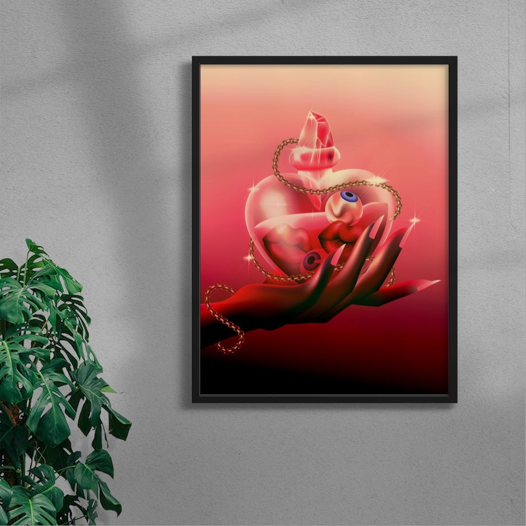 Enemies to Lovers contemporary wall art print by Paulina Almira - sold by DROOL