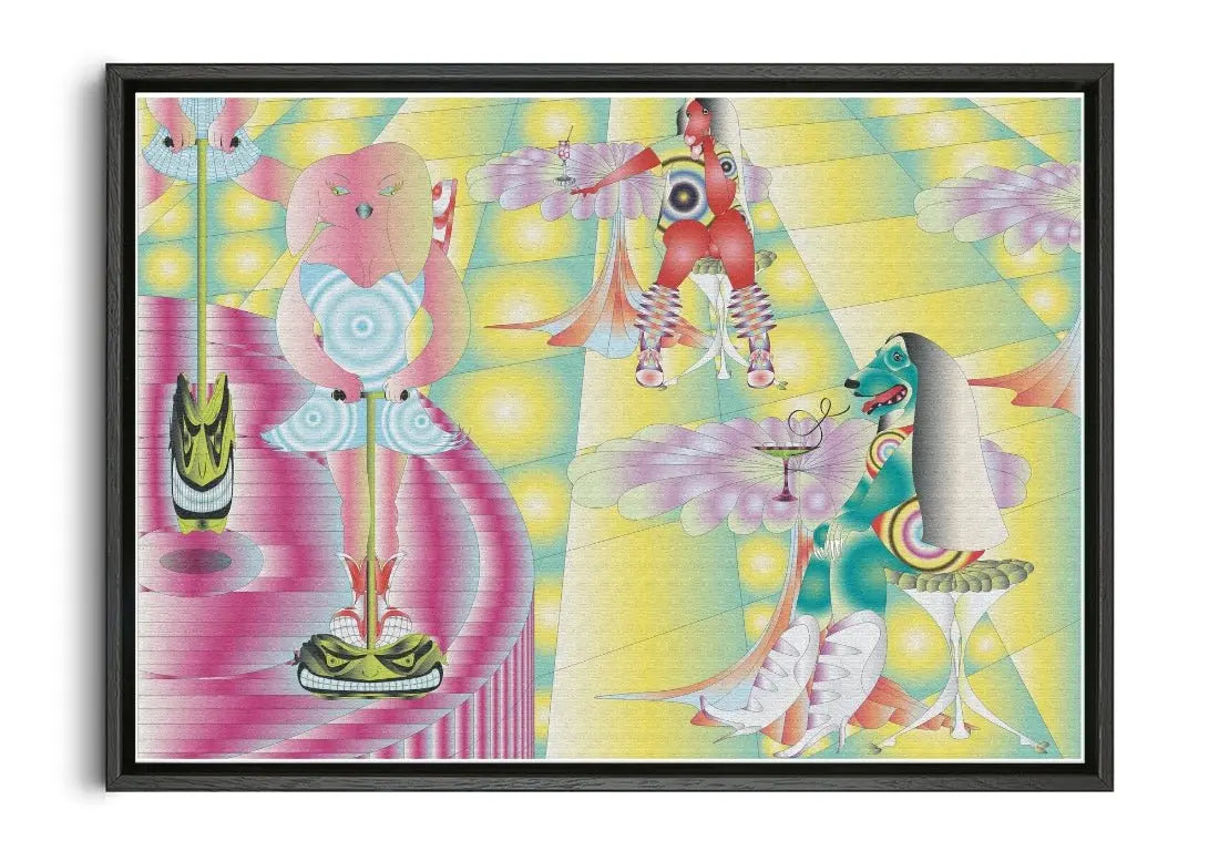 Dogpogo contemporary wall art print by Firpal Jawanda - sold by DROOL