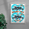 MENSLIES Galloping Grand Prix contemporary canvas art print by MENSLIES - sold by DROOL
