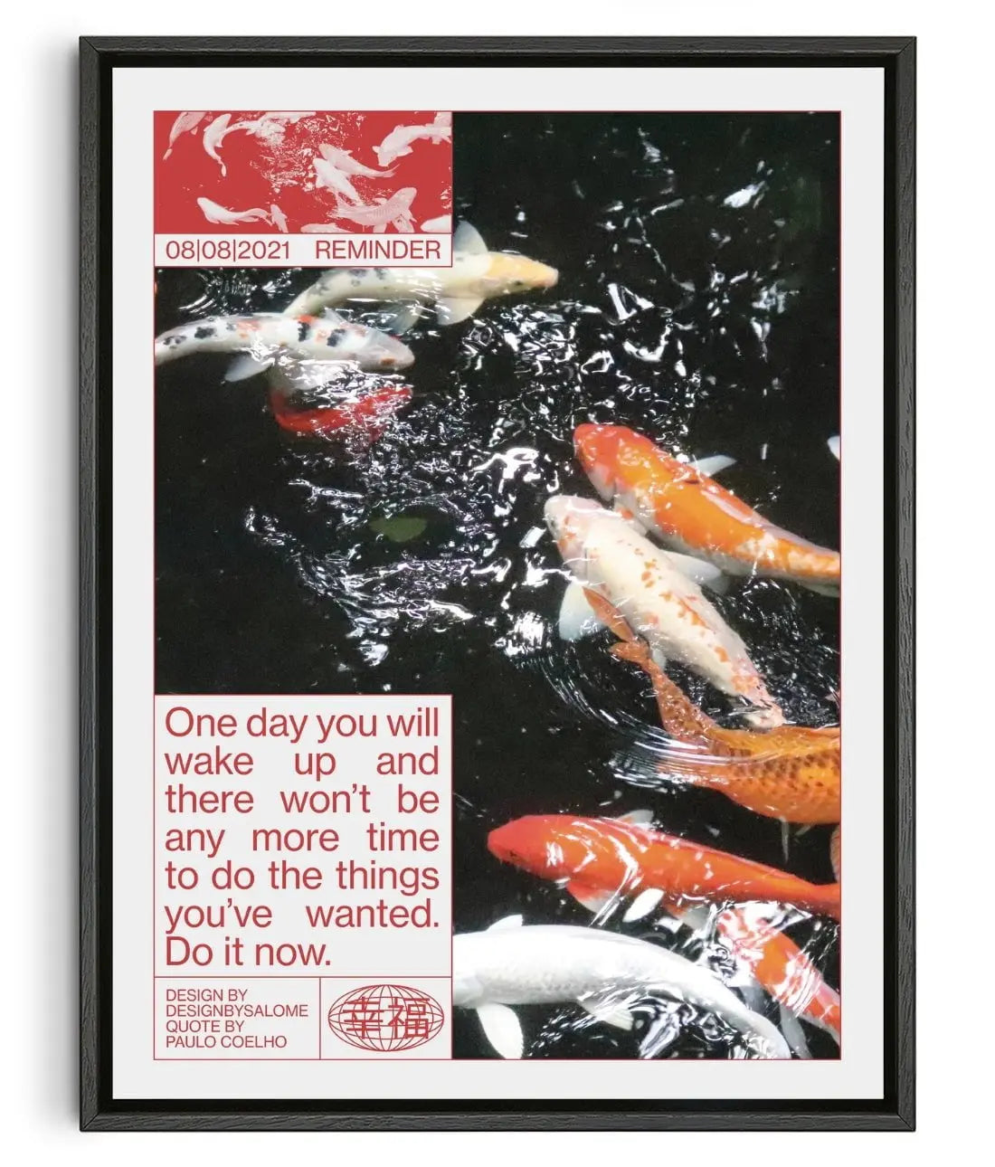 Do it now contemporary wall art print by Salome Frenzel - sold by DROOL