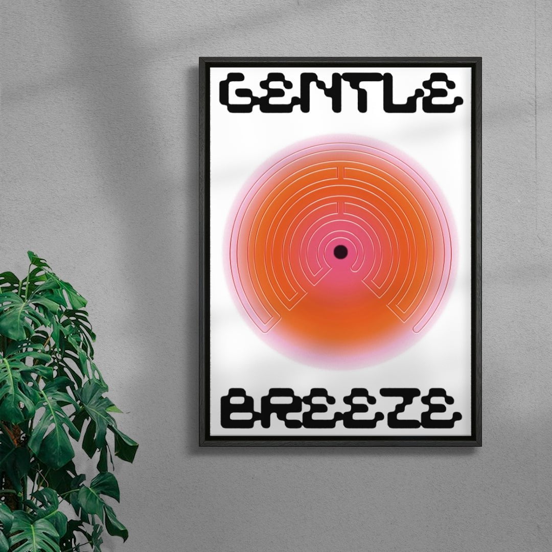 Maze contemporary wall art print by Will Da Costa - sold by DROOL