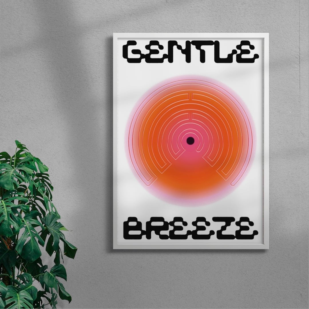 Maze contemporary wall art print by Will Da Costa - sold by DROOL