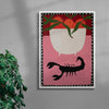 Scorpion contemporary wall art print by Natalie Savage - sold by DROOL