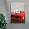Ferrari F40 x In N Out contemporary wall art print by Chazzydawg - sold by DROOL