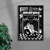 Motor Club contemporary wall art print by Ignorance1 - sold by DROOL