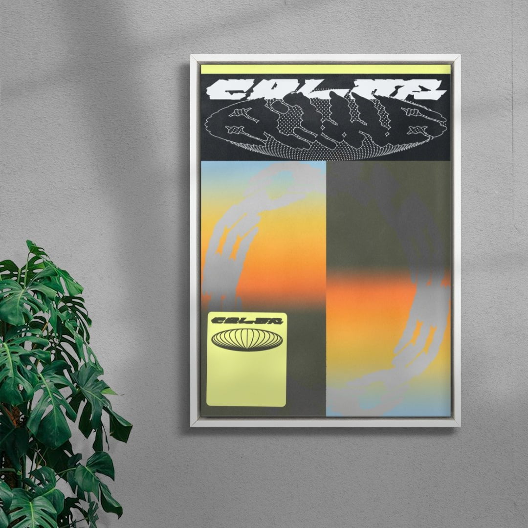 Color Bomb contemporary wall art print by Jules Bigot - sold by DROOL