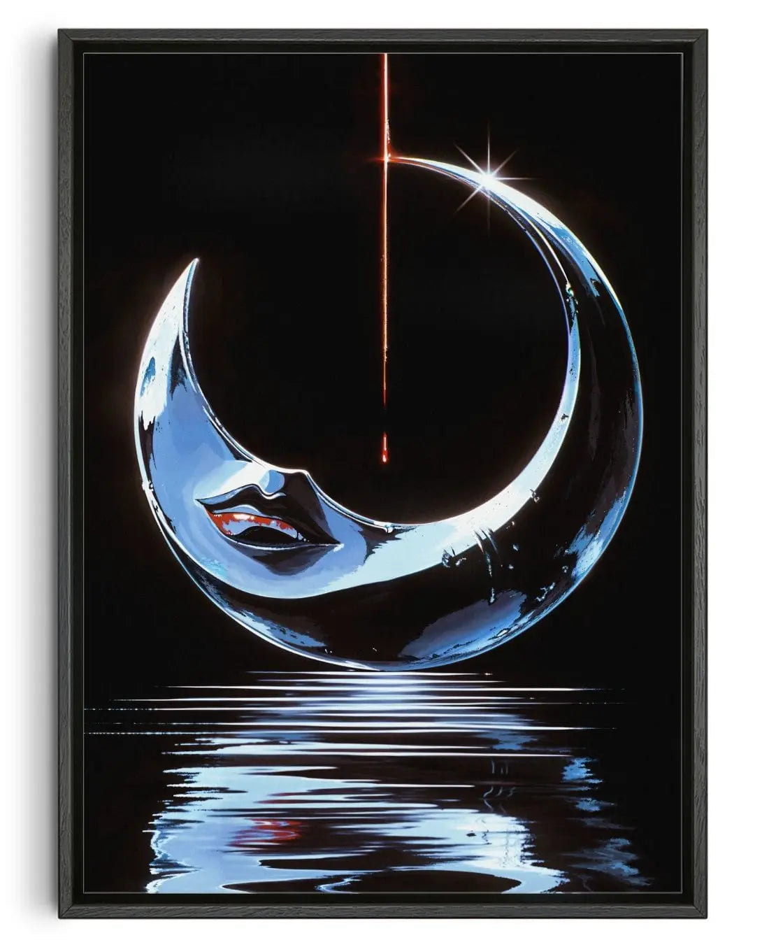 SILENT NIGHT contemporary wall art print by dolorsilentium - sold by DROOL
