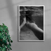 Submerged Soul contemporary wall art print by Gregory Tauziac - sold by DROOL