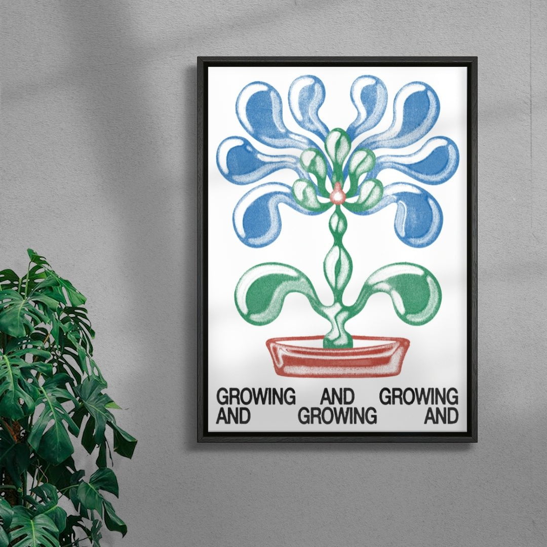 Growing contemporary wall art print by Alexander Khabbazi - sold by DROOL