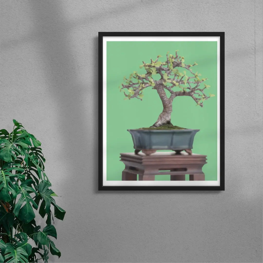 Hum contemporary wall art print by Jimmy Tran - sold by DROOL