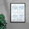 Kiss Me Harder contemporary wall art print by Eric Schwarz - sold by DROOL