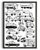 Cargar imagen en el visor de la galería, JAPANESE CARS contemporary wall art print by Max Blackmore - sold by DROOL