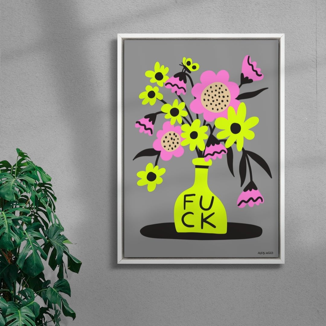 FUCK contemporary wall art print by Aley Wild - sold by DROOL