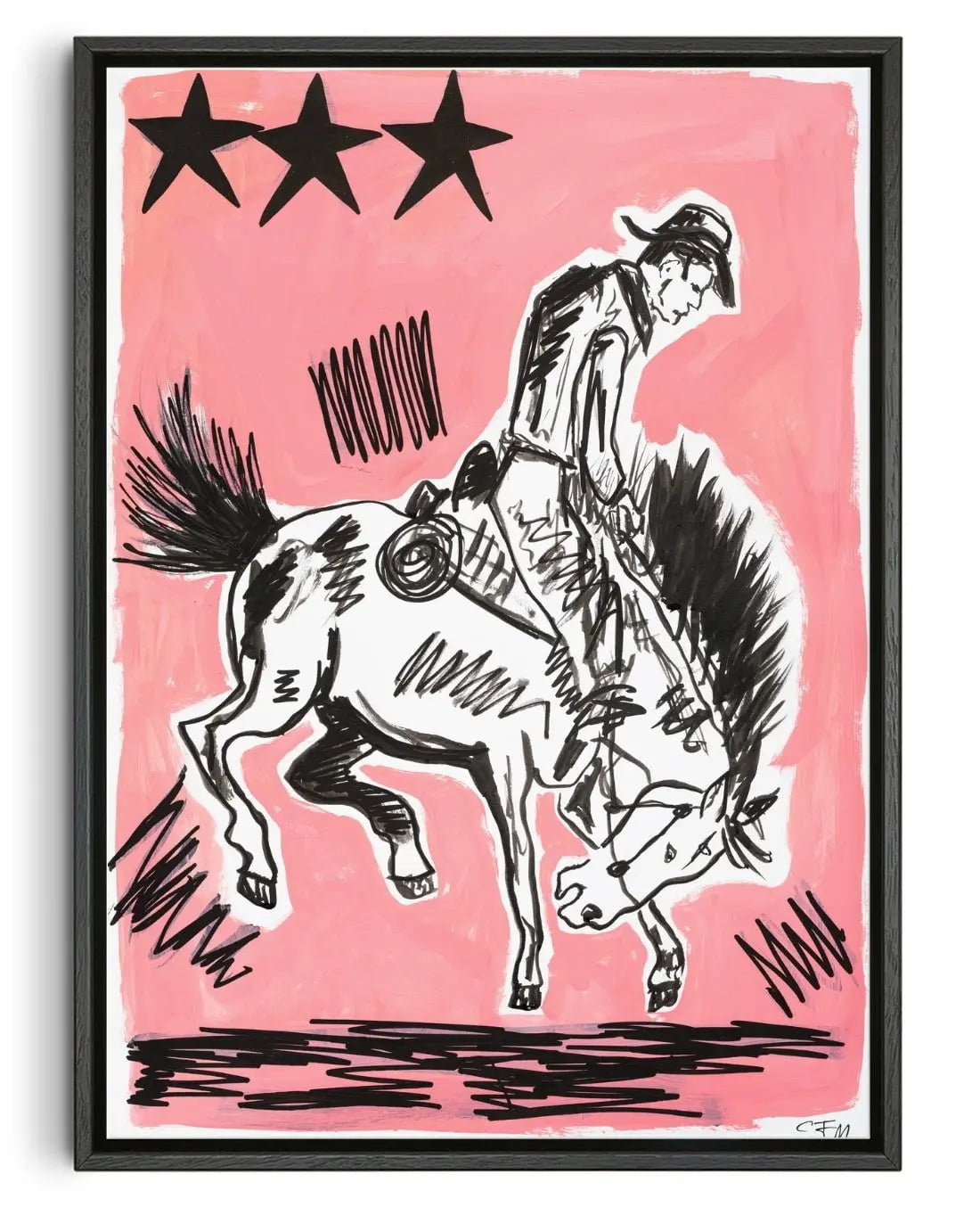 Rodeo contemporary wall art print by Caitlin Flood-Molyneux - sold by DROOL