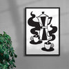 Caƒe contemporary wall art print by Max Blackmore - sold by DROOL