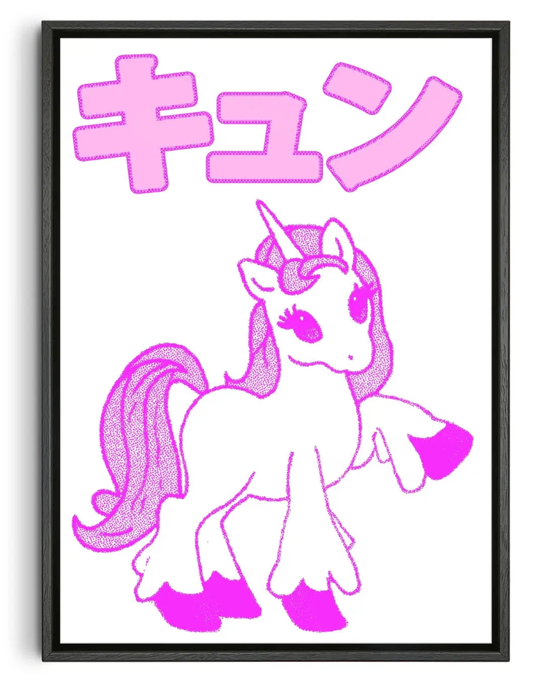 Kyun Unicorn contemporary canvas print by Will Da Costa - sold by DROOL