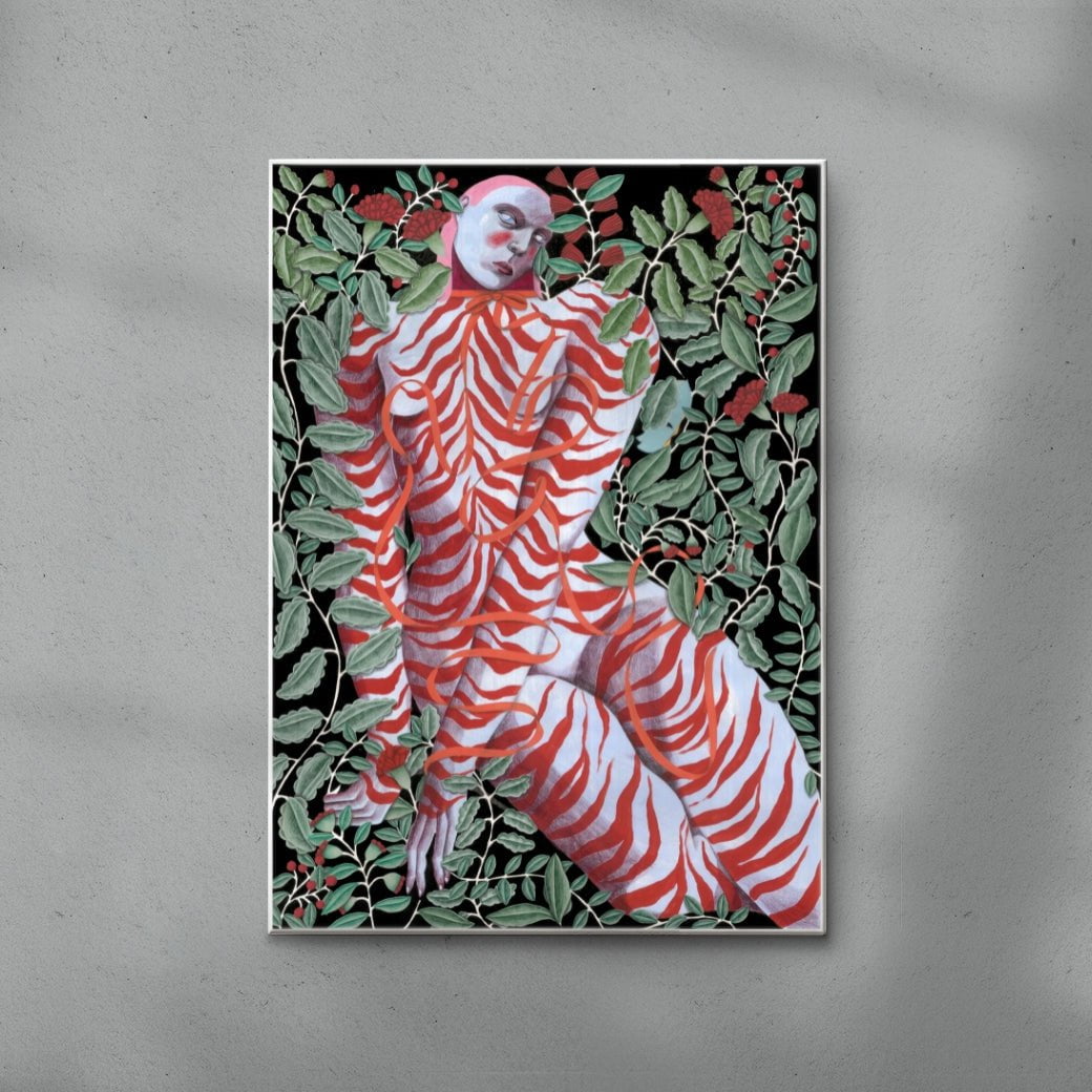 Adeline contemporary wall art print by Carla Petelski - sold by DROOL