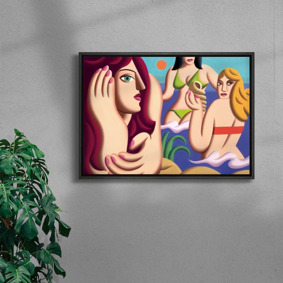 High tide contemporary wall art print by Juan de la Rica - sold by DROOL