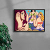 High tide contemporary wall art print by Juan de la Rica - sold by DROOL