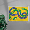 ENTANGLED contemporary wall art print by Max Blackmore - sold by DROOL