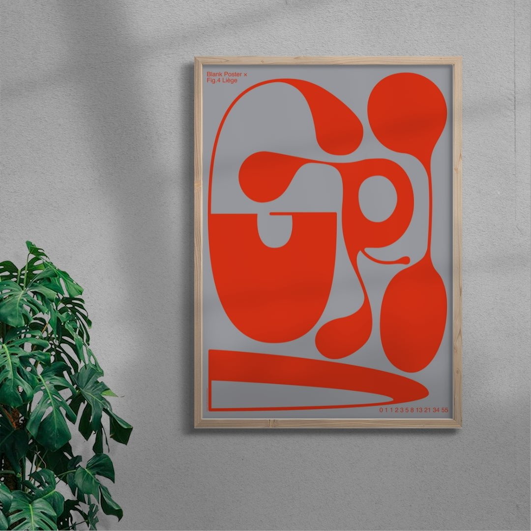 GRID contemporary wall art print by Sara Cristina Moser - sold by DROOL