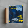 Rain dogs contemporary wall art print by Billy Bagilhole - sold by DROOL