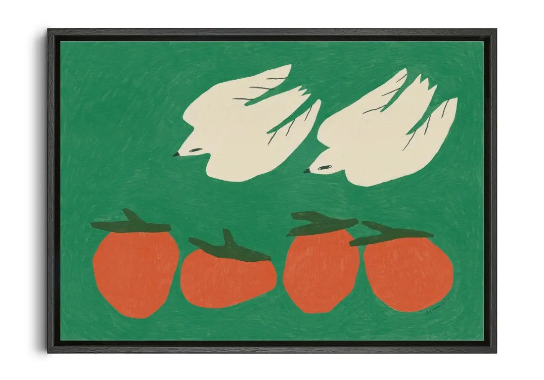 THE GARDENERS contemporary canvas print by Olivia Leino - sold by DROOL