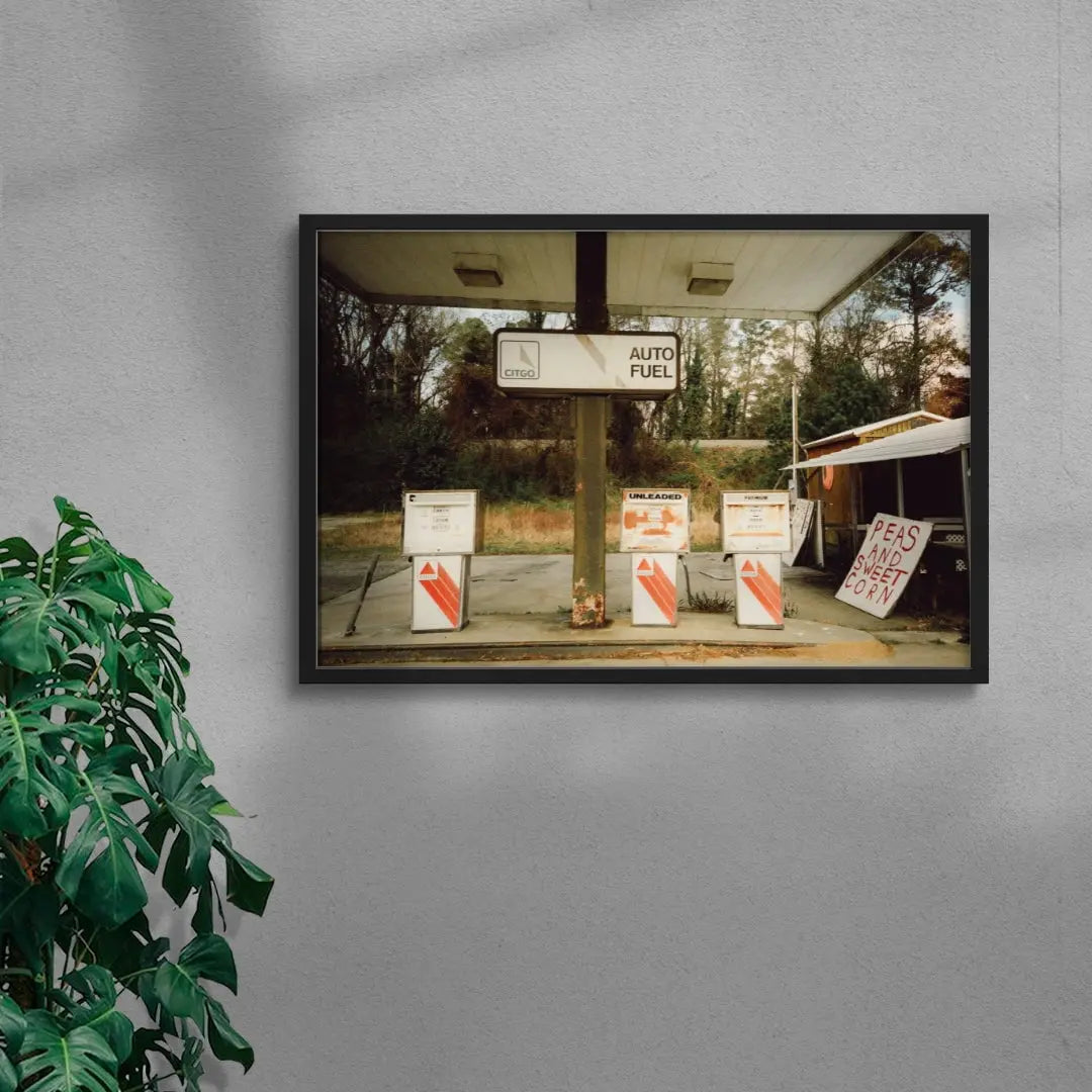 Unleaded contemporary wall art print by Kelsey Smith - sold by DROOL