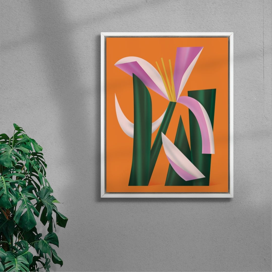 Lilium contemporary wall art print by Milena Bucholz - sold by DROOL