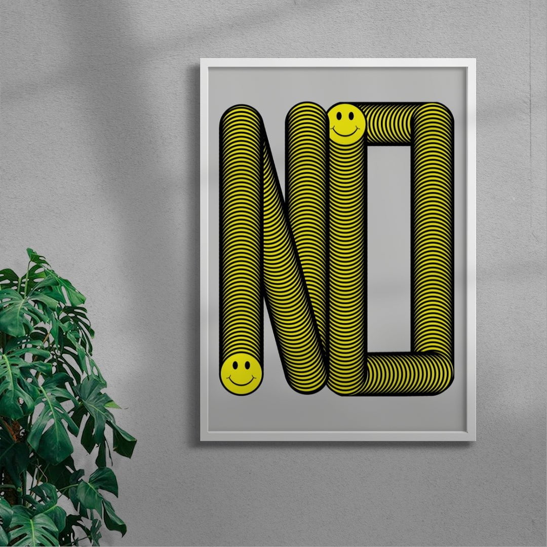 YES contemporary wall art print by Ignorance1 - sold by DROOL