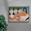 Figure In Repose no 3 contemporary wall art print by Colby Edwards - sold by DROOL