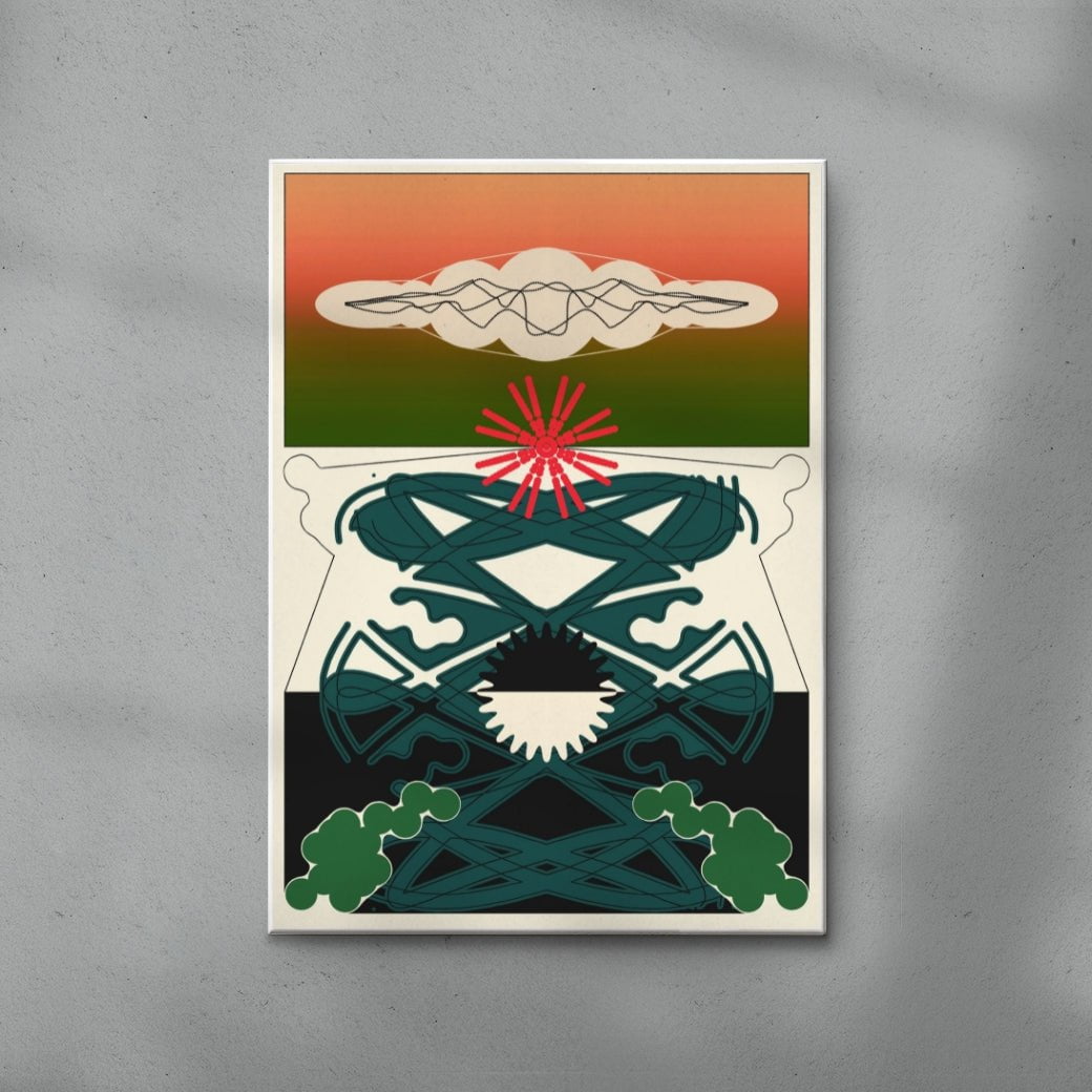 Sunphaze contemporary wall art print by Tristan Huschke - sold by DROOL