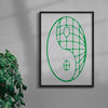 Zen Earth contemporary wall art print by MENSLIES - sold by DROOL