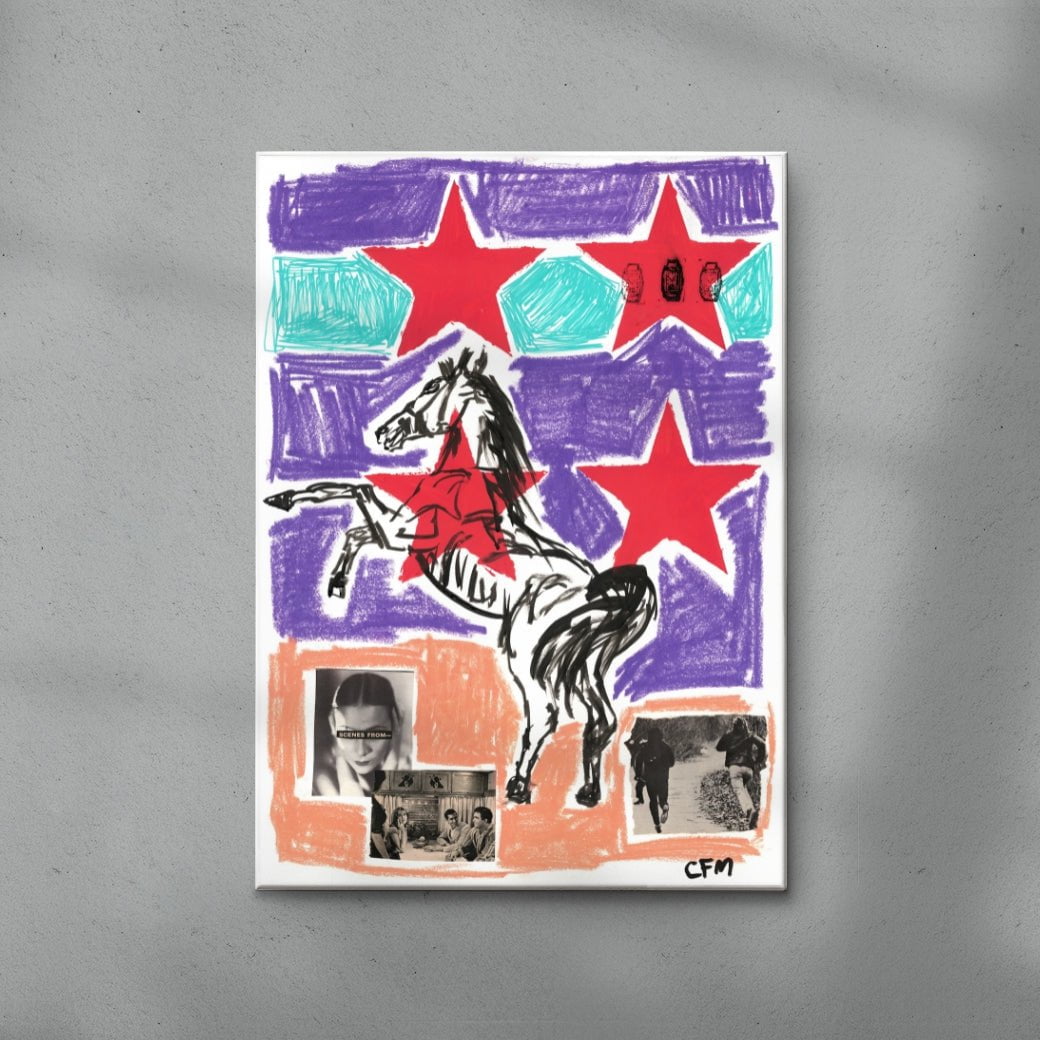 Scenes From contemporary wall art print by Caitlin Flood-Molyneux - sold by DROOL