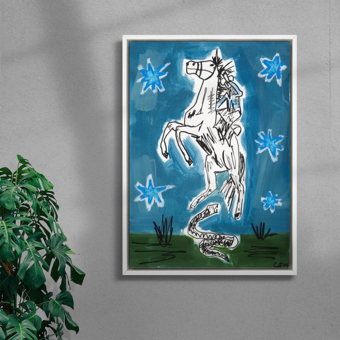 Freeze! contemporary wall art print by Caitlin Flood-Molyneux - sold by DROOL
