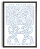 Load image into Gallery viewer, Looking For Love contemporary wall art print by Eric Schwarz - sold by DROOL