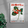 Japanese Strawberry contemporary wall art print by George Kempster - sold by DROOL