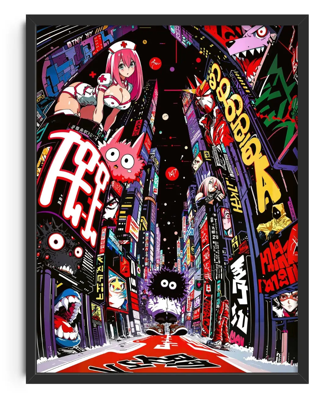 Shibuya Lust contemporary art print by Zabiwa - sold by DROOL