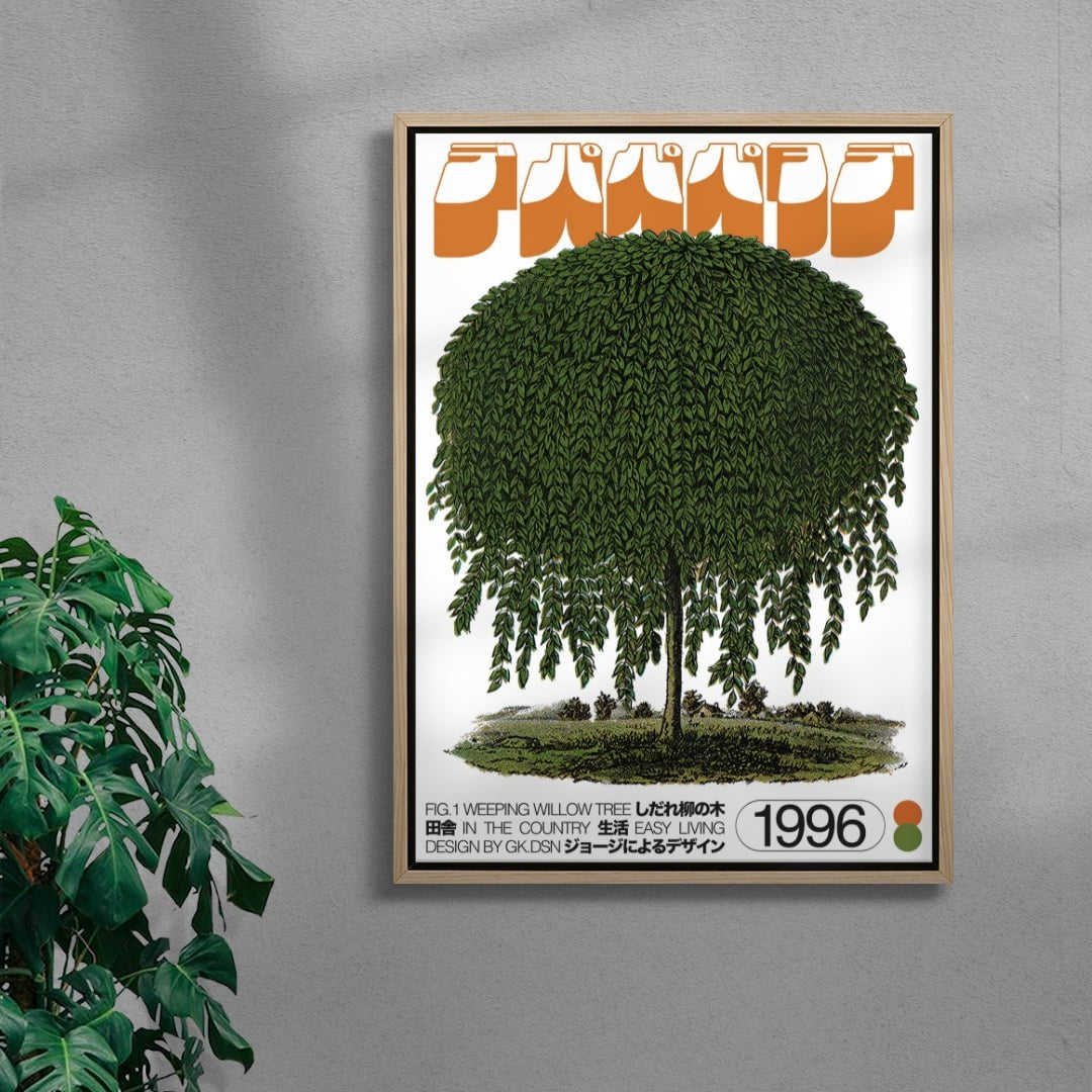 Willow Tree contemporary wall art print by George Kempster - sold by DROOL