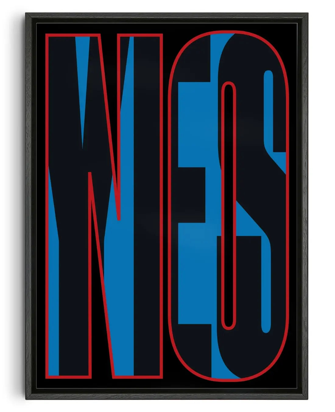 YESNO contemporary canvas print by Linus Lohoff - sold by DROOL