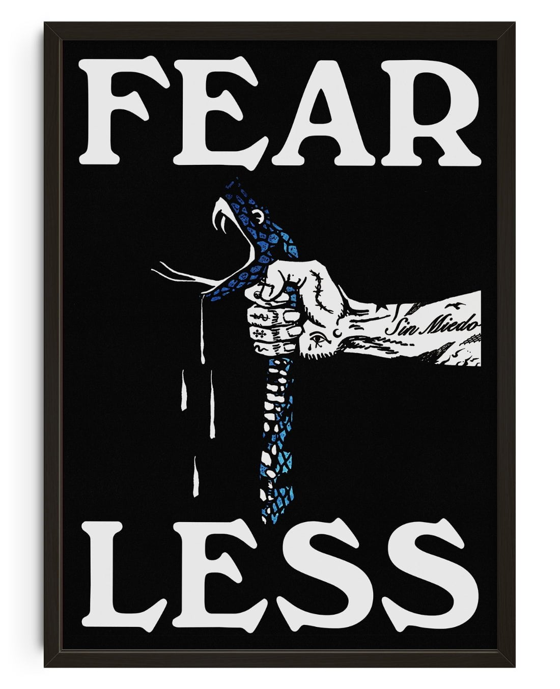 Fearless contemporary wall art print by Utsav Verma - sold by DROOL