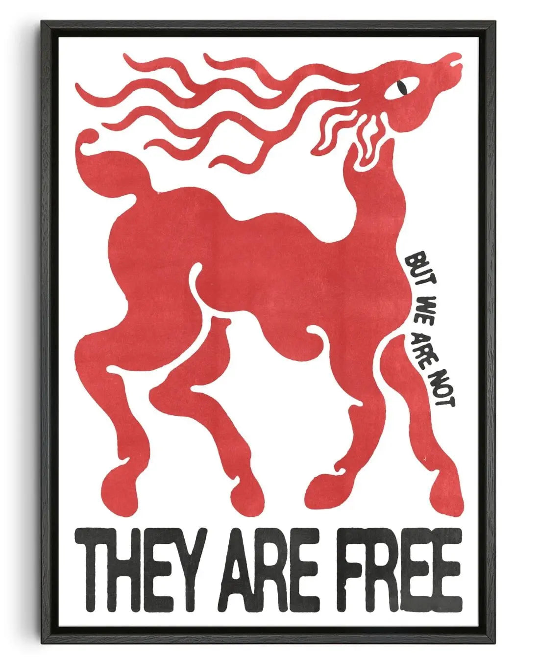 THEY ARE FREE contemporary wall art print by Alexander Khabbazi - sold by DROOL
