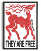 Load image into Gallery viewer, THEY ARE FREE contemporary wall art print by Alexander Khabbazi - sold by DROOL