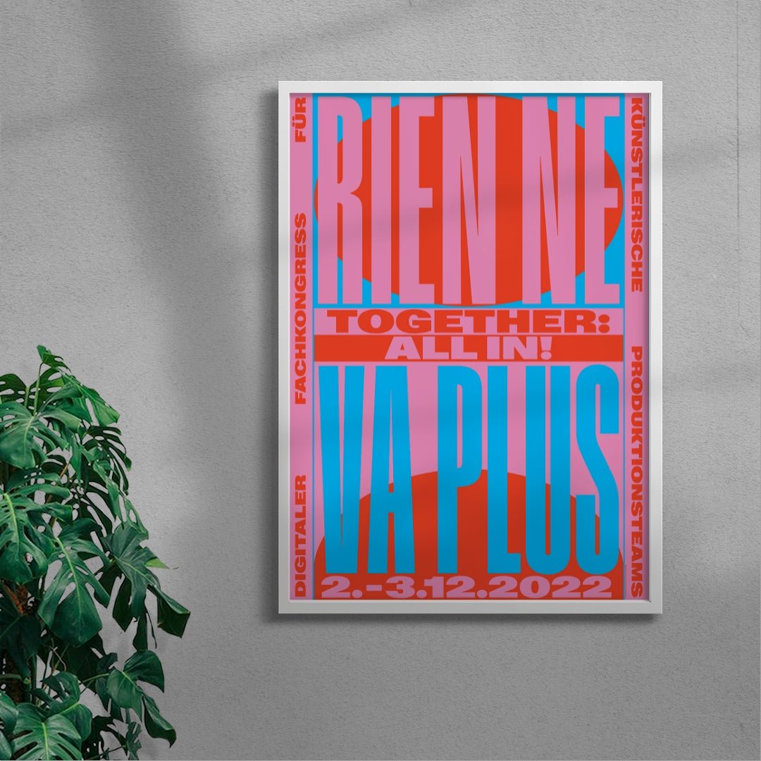 Rien ne va plus contemporary wall art print by Sara Cristina Moser - sold by DROOL