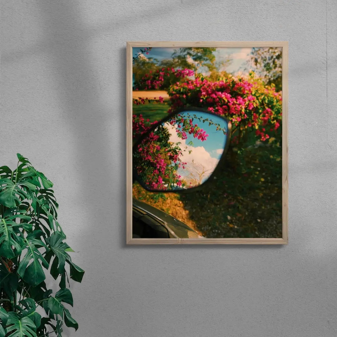 Mirror Bloom contemporary wall art print by Mandy Sham - sold by DROOL